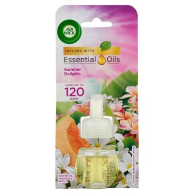 Illatosító készülék utántöltő, elektromos, 19 ml, AIR WICK "Life scents", nyári hangulat