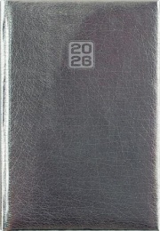 Naptár, tervező, A5, heti, DAYLINER, "Mirror", ezüst