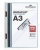 Gyorsfűző, klipes, A3, DURABLE "DURACLIP® 60", kék